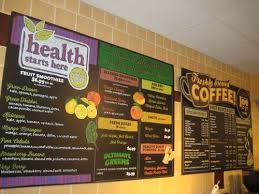 Pin By Marisa Mott On Chalk And Blackboard Art Juice Bar Menu Juice Bar Juice Bar Interior