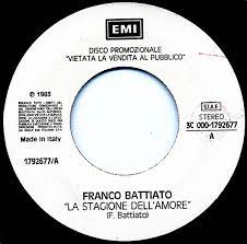 (p) 2013 the copyright in this audiovisual recording is owned by emi music italy s.r.l. Franco Battiato Garbo La Stagione Dell Amore Radioclima 1984 Vinyl Discogs