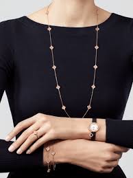 Sweet Alhambra Long Necklace 16 Motifs Vcaro8dg00 Van Cleef Arpels