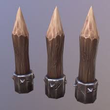 Cartoon Spike 3d Model Game Ready Obj Fbx Ma Mb Environment Concept Art Props Art Hand Painted Textures