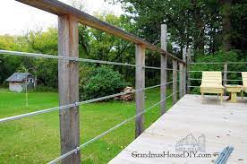 Diy deck railing and stairs. Diy Inexpensive Deck Rails Out Of Steel Conduit Easy To Do