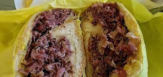 A 1 slice pastrami of pastrami contains about 41 calories per serving. The Hat Calories Fast Food Nutrition Facts