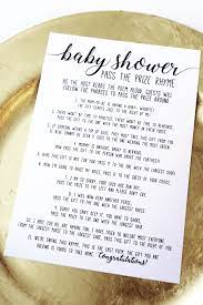 Pass The Prize Baby Shower Poem Baby Shower Pass The Parcel Etsy Baby Shower Poems Easy Baby Shower Games Baby Shower Game Prizes