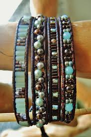 Creme De Menthe 4 A 5 Envelopper Le Par Braceletsofblueridge Beaded Wrap Bracelets Beaded Bracelets Beaded Jewelry