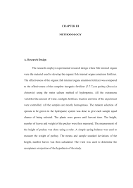 Research methodology involves the researcher providing an alternative hypothesis, a research hypothesis, as an alternate way to explain the an example of a variable is temperature. Chapter Iii Methodology A Research Design The Research