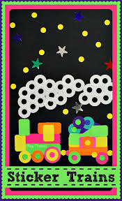 Sticker Train Craft For Kids Train Crafts Craft Activities For Kids Preschool Crafts