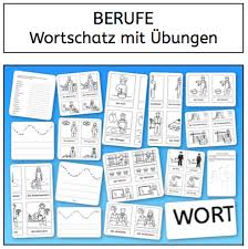 Berufe Wortschatzkarten Und Ubungen Unterrichten Wortschatz Lernen