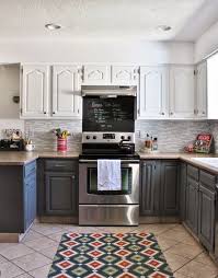 White Cabinets Swiss Coffee By Valspar Darker Cabinets Oceam Storm By Valspar House For Five White Kitchen Makeover Kitchen Cabinets Makeover Home Kitchens