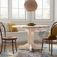 Furniture and things is your source for american and amish built furniture. Loon Peak Abella 45 Pine Solid Wood Pedestal Dining Table Wayfair