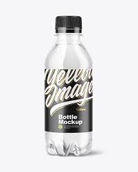 Free shrink wrap sleeves label bottle mockup psd set. 250ml Pet Water Bottle Mockup In Bottle Mockups On Yellow Images Object Mockups