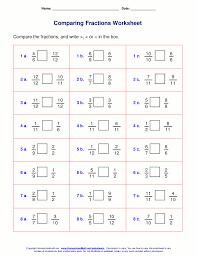 Students must fill in the missing numerators or denominators so that all fractions in each question are equivalent. Free Worksheets For Comparing Or Ordering Fractions