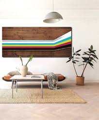 Metal Wall Art Wood Wall Art Modern Geometric Painting Home Etsy Wood Wall Art Modern Wall Decor Metal Wall Art