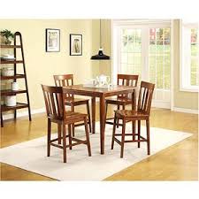 Mainstays 5 Piece Counter Height Dining Set Warm Cherry Finish Counter Height Dining Sets Dining Furniture Sets Dining Set