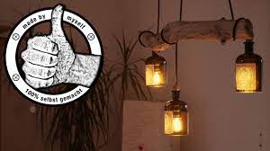 Eine lampen aus flaschen sich selbst zu bauen, ist gar nicht so schwer! Esstischlampe Lampe Selber Bauen Machen Anleitung Diy Flaschenlampe Treibholz Led Eng Sub Youtube