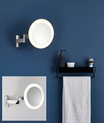 Condensation is what causes the fogging effect. Edge Lit Bathroom Shaving Mirror 5x Magnification Extending Arm Bathroom Vanity Mirror Led 5x Magnification