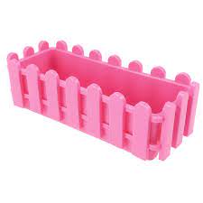 Decorative vinyl window boxes and brackets. Yardwe Rectangular Plastic Flower Pot Small Creative Plant Pot Fence Shaped Window Box Planters For Garden Bonsai Home Office Decoration 9 1 X 3 5 X 2 8 Inch Pink Buy Online In El Salvador