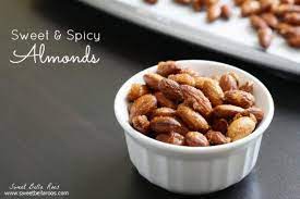 Sweet And Spicy Almonds Recipe Grace And Good Eats Recipe Spicy Almonds Almond Recipes Sweet And Spicy