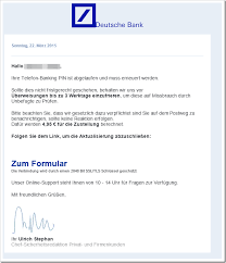 #notalone campaign is supporting more than 1,500 families in spain. Phishing Warnung Internetbetruger Geben Sich Als Deutsche Bank Aus