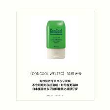 concool weltec 凝膠牙膏含氟量適中 成人幼童都可以使用 溫和配方 不刮傷牙齒 不對琺瑯質造成磨損適合長時間刷牙 刷完後能體驗到光滑的牙齒表面可採用塗抹齒列輕輕漱口的方式 為牙齒上一層保護膜