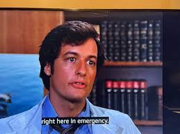 Sitting here and watching an old episode of Emergency. Q was there