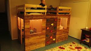It's a big project, it's going to take patience and persevering, but as so many of our readers have discovered. Bunk Bed Playhouse Using Crib Mattresses And A Climbing Wall For Sale In L A Youtube