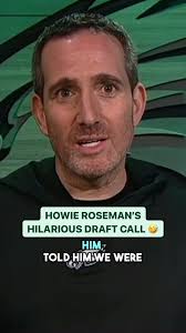 Asked Howie Roseman about being called ‘Big Pimpin’ by Jalyx Hunt🤣, And  then what it was like to make the emotional call to make Jeremiah Trotter  Jr. a member of the Philadelphia Eagles.