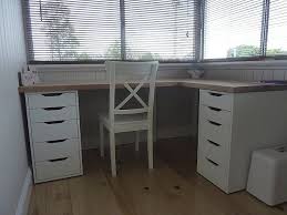Ikea custom desks are perfect for you (even if your space is tiny). Image Result For Pottery Barn Beadboard Corner Desk Ikea Corner Desk Ikea Alex Desk Diy Corner Desk