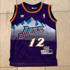 The new jazz uniform system features aero swift and dri fit materials for ultimate comfort and performance. Adidas Shirts Adidas John Stockton Utah Jazz Jersey Poshmark
