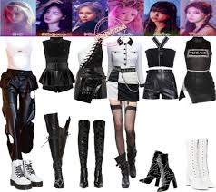Kfashion On Instagram Everglow Bon Bon Chocolate Adios Rumor Performance Inspired Outfit Set Bonbonch Kpop Outfits Kpop Fashion Stage Outfits