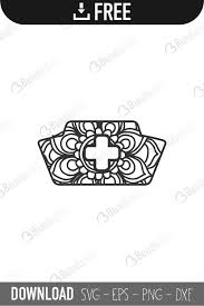 Download Nurse Hat Mandala Svg Cut Files Free Download Bundlesvg