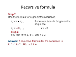 How do you find the common ratio in a geometric sequence? Recursive Formulas Recursive Formula Is A Formula That