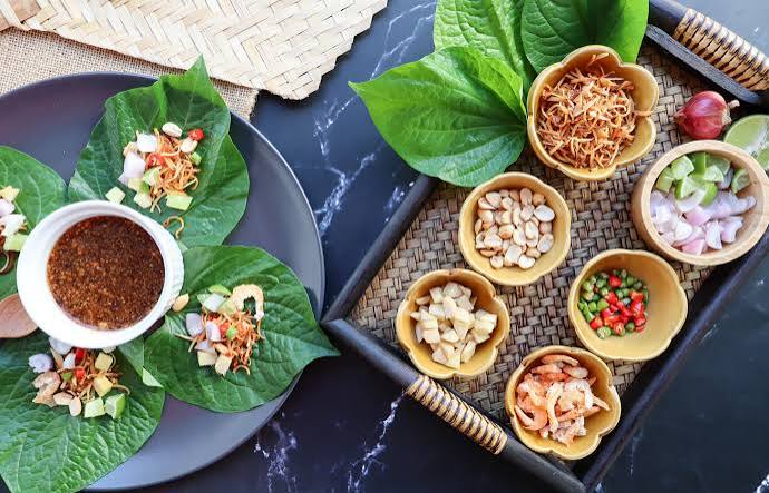 Miang Kham with Wild Betel Leaves