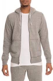 The En X Karmaloop In A State Zip Up Hoodie In Heather Grey