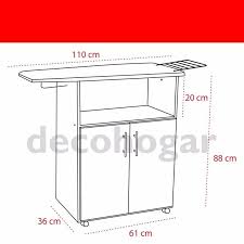Mueble Planchador Melamina 2 Ptas Tabla Planchar Decohogar 859 99 Mueble Planchador Muebles Para Planchar Muebles