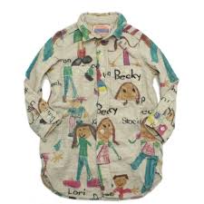 denim dungaree デニム ダンガリー コール クレヨンプリント ワンピース 11ow生成 の通販 ブランド子供服のミリバール starke frauen hipster feminismus