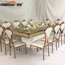 Our furniture, home decor and accessories collections feature wood dining table seats 10 in quality materials and classic styles. China Luxury Design 10 Seater Mirror Glass Rectangle Wedding Table China Modern Design Tables Dubai Dining Tables And Chairs