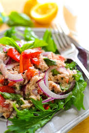 The trick behind what is healthy or isn't is the type of fat you consume, so to have a better balance, you can make mayonnaise with olive or avocado oil, or buy one made with these types of oils. No Mayo Mediterranean Tuna Salad The Foodie And The Fix