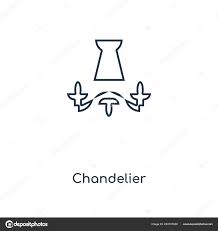 Kronleuchter Symbol Trendigen Design Stil Kronleuchter