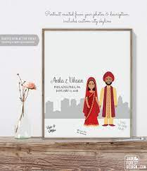 Most of the times we get queries wherein guest simply ask for wedding budget or cost of planning a destination wedding in. Indian Guest Book Portrait Philadelphia Skyline Indian Wedding Portrait Guestbook Illustration Printed Paper Canvas Or Printable