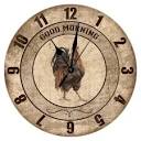Amazon.com: Time to Feed The Rooster Wall Clocks Good Morning ...