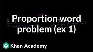 Ratios is called the constant of proportionality and can be used to represent proportional relationships with 7 module 4: Proportion Word Problem Cookies Video Khan Academy