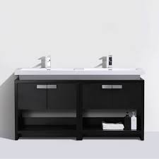 Ideal for bathrooms where storage is a priority. Bai 0859 Floor Standing 63 Inch Bathroom Vanity Cabinet In Black Finis Megabai