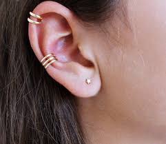¡saludos, morbosetes y amantes del sounding! Triple Ear Cuff No Piercing Piercing De Caracola Aro De Etsy