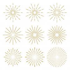 Vintage Sunburst Set Vintage Template Sunburst Wall Art Living Room