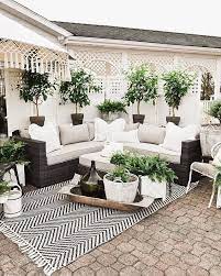 Maybe you would like to learn more about one of these? Favorite Things Friday Beachy Farmhouse Tour Liz Marie Blog Patio Decorating Ideas Black And White D Outdoor Patio Decor Patio Makeover Farmhouse Patio