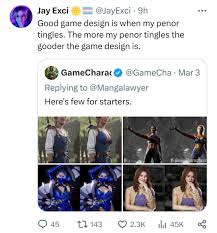 Jay Exci mocking the whole modern game women ugly grift :  rsaltierthankrayt
