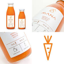 Carrot Juice Label Packaging Design Bottle Design Packaging Bottle Label Design Drinks Packaging Design