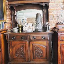 The georgian sideboard was a long narrow table, fitted with cutlery drawers and cellaret cupboards. Art Nouveau Sideboard With Mirror Back Imari Caleb Sasser Co Antiques Interiors