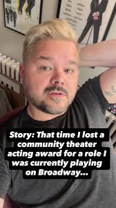 Losing a Theater Award While