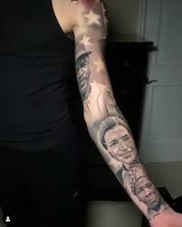 Lonzo ball is the latest of the ball brothers to get some ink and proudly display his fresh tattoos. Check Out Lonzo Ball S Spectacular Tattoo Sleeve Of American Heroes Photo Rolling Out